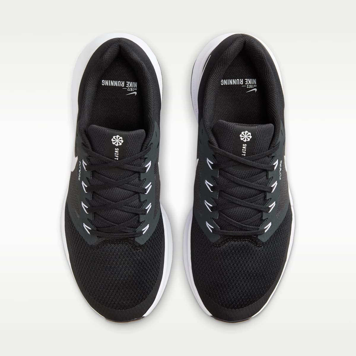 Nike Run Swift 3 Men's Road Running Shoes (Extra Wide) - Black/Dark Smoke Grey/White - Image 4