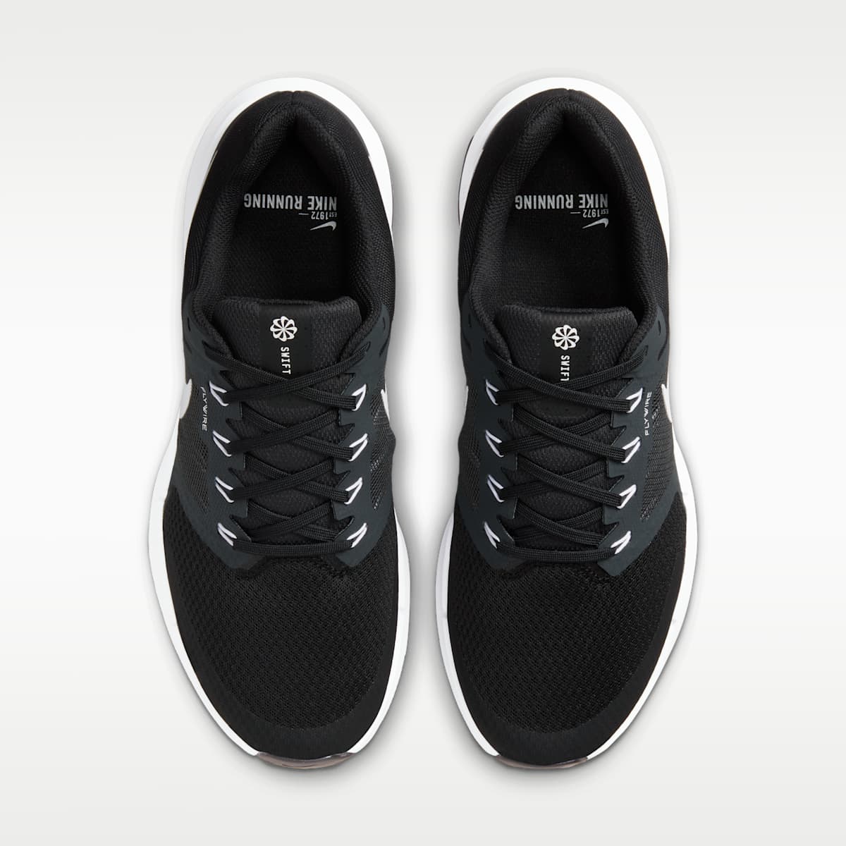 Nike Run Swift 3 Men's Road Running Shoes - Black/Dark Smoke Grey/White - Image 4