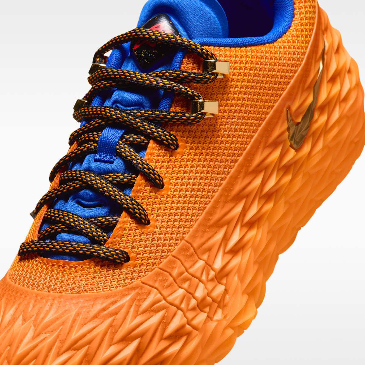Nike S.T. Charge "Foundation" Basketball Shoes - Bright Ceramic/Laser Orange/Bright Crimson/Metallic Gold - Image 7