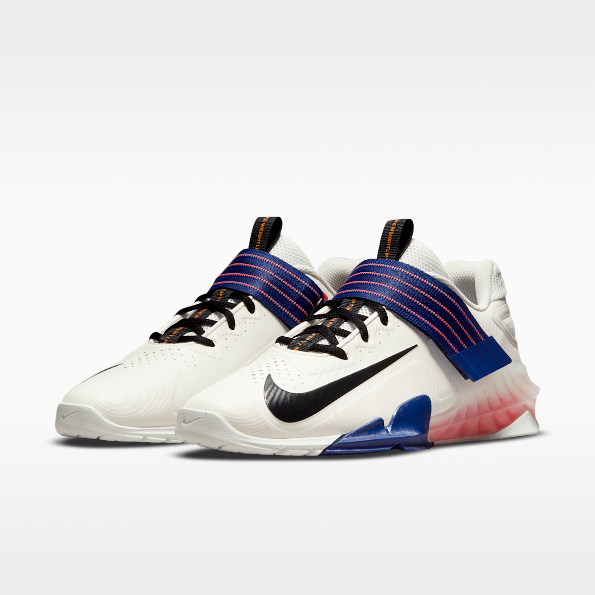 Women's Nike Savaleos Weightlifting Shoes - Sail/Deep Royal Blue/Magic Ember/Black