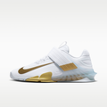 Women's Nike Savaleos Weightlifting Shoes - White/Wolf Grey/Metallic Gold