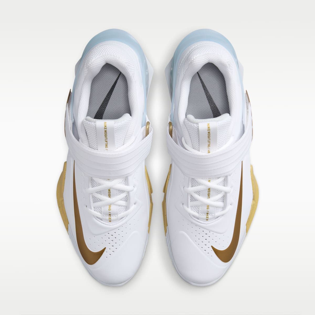 Nike Savaleos Weightlifting Shoes - White/Wolf Grey/Metallic Gold - Image 4