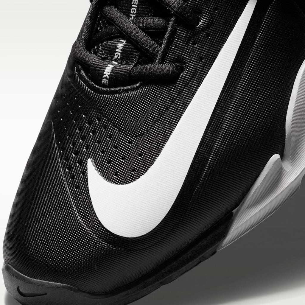 Nike Savaleos Weightlifting Shoes - Black/Grey Fog/Laser Orange/White - Image 7