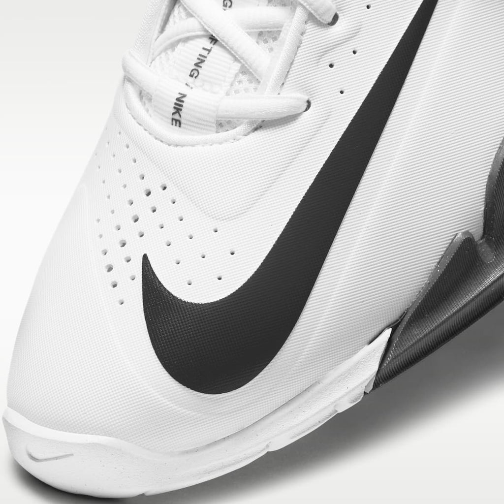 Nike Savaleos Weightlifting Shoes - White/Iron Grey/Laser Orange/Black - Image 7