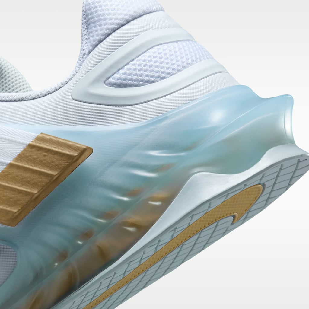 Nike Savaleos Weightlifting Shoes - White/Wolf Grey/Metallic Gold - Image 8