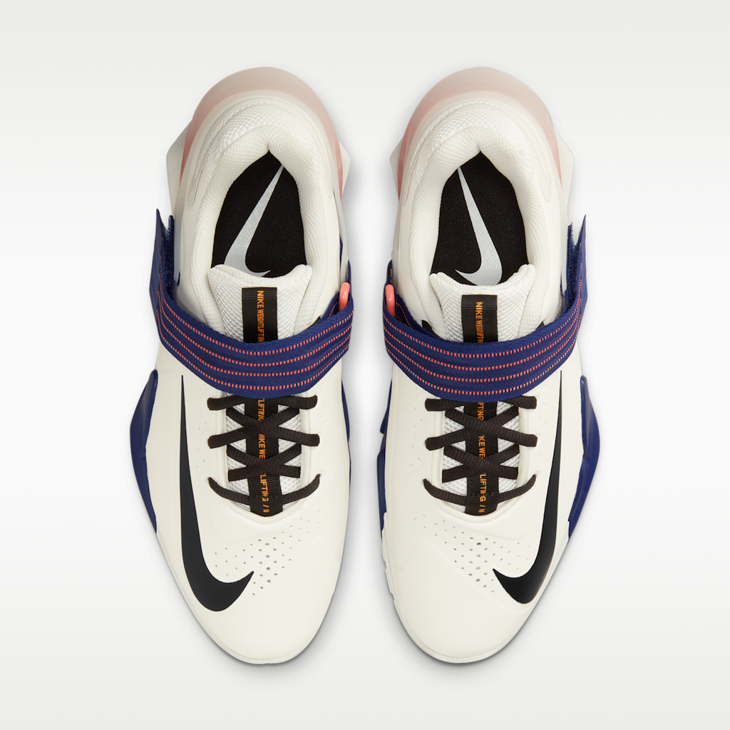Women's Nike Savaleos Weightlifting Shoes - Sail/Deep Royal Blue/Magic Ember/Black