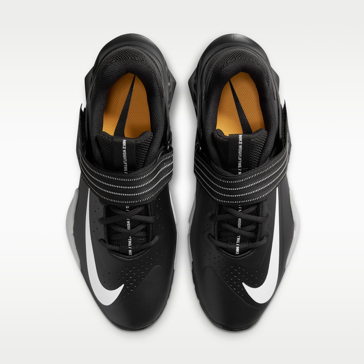 Nike Savaleos Weightlifting Shoes - Black/Grey Fog/Laser Orange/White - Image 4