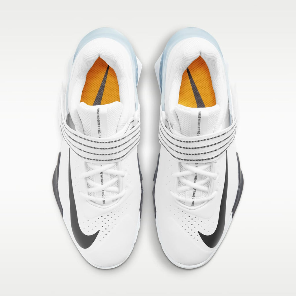 Nike Savaleos Weightlifting Shoes - White/Iron Grey/Laser Orange/Black - Image 4