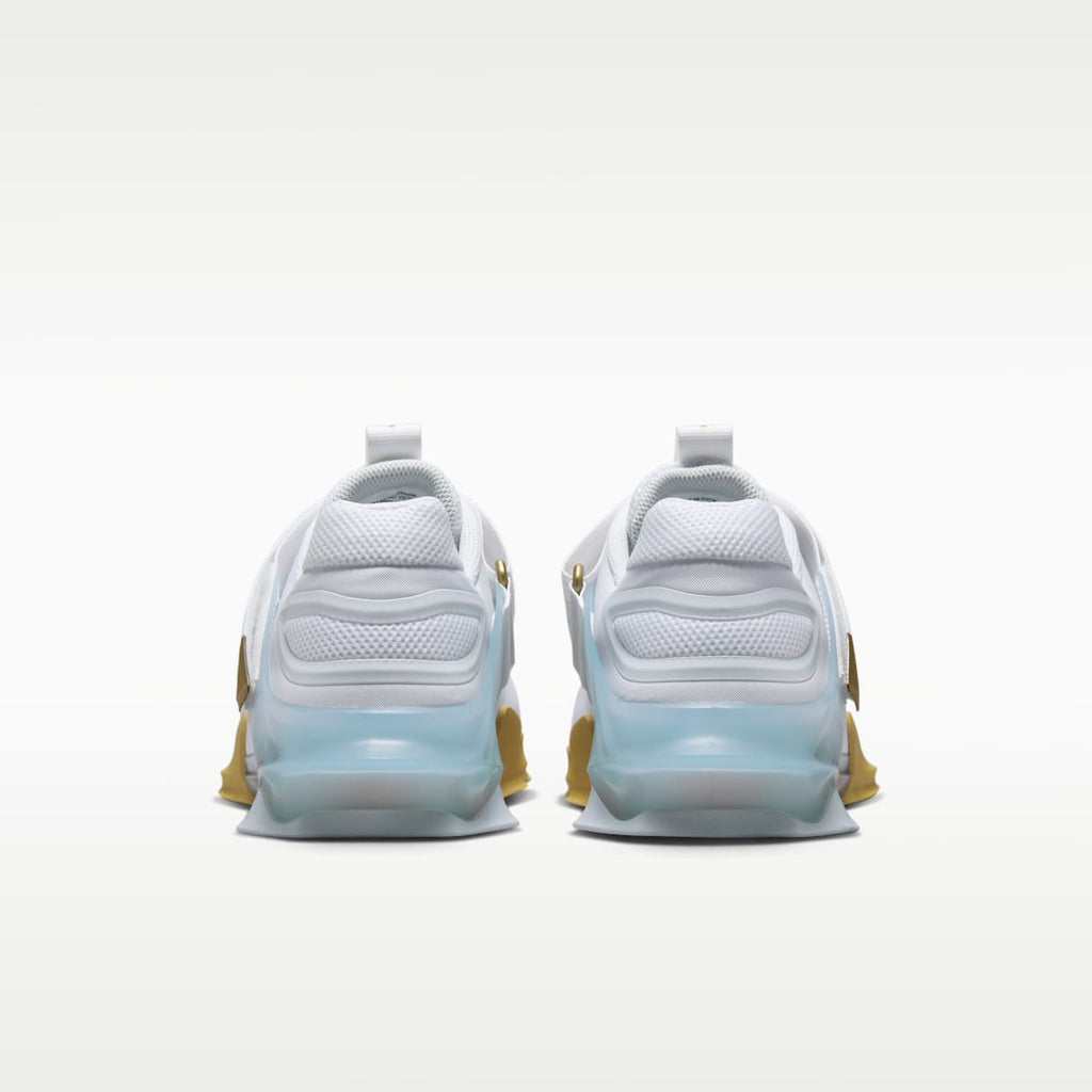 Nike Savaleos Weightlifting Shoes - White/Wolf Grey/Metallic Gold - Image 6