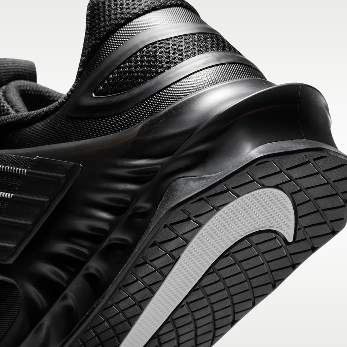 Nike Savaleos Weightlifting Shoes - Black/Grey Fog/Laser Orange/White - Image 8