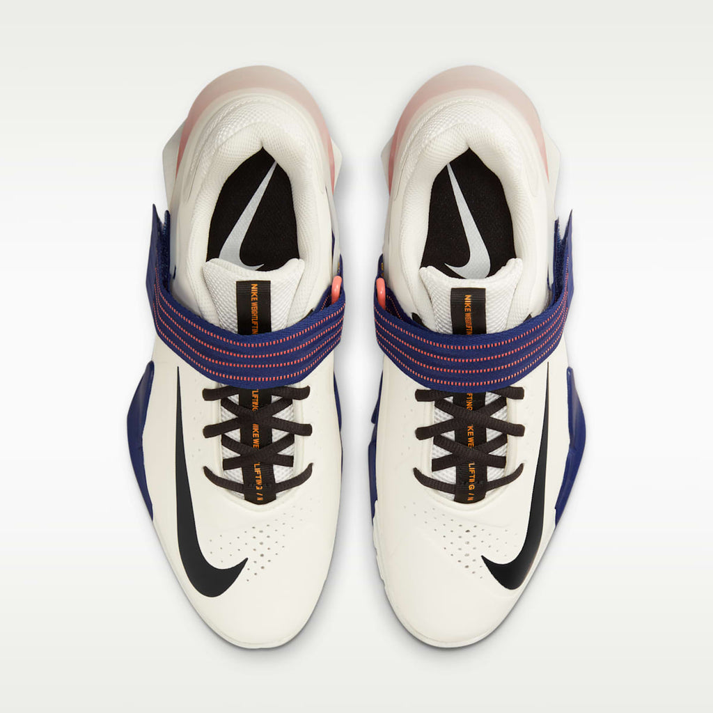 Nike Savaleos Weightlifting Shoes - Sail/Deep Royal Blue/Magic Ember/Black - Image 4