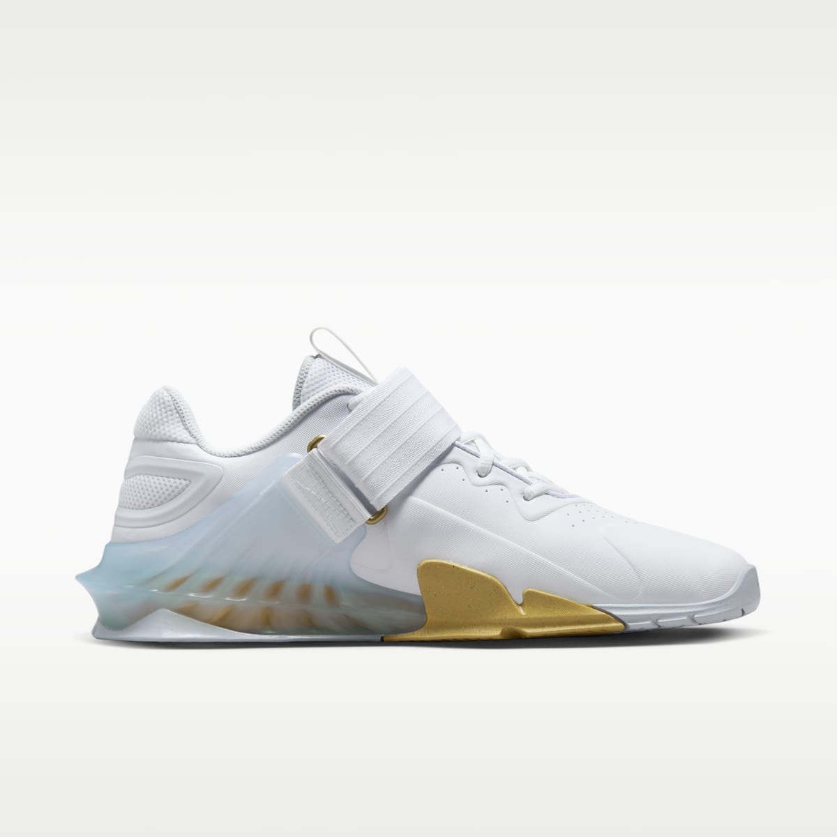 Nike Savaleos Weightlifting Shoes - White/Wolf Grey/Metallic Gold - Image 3
