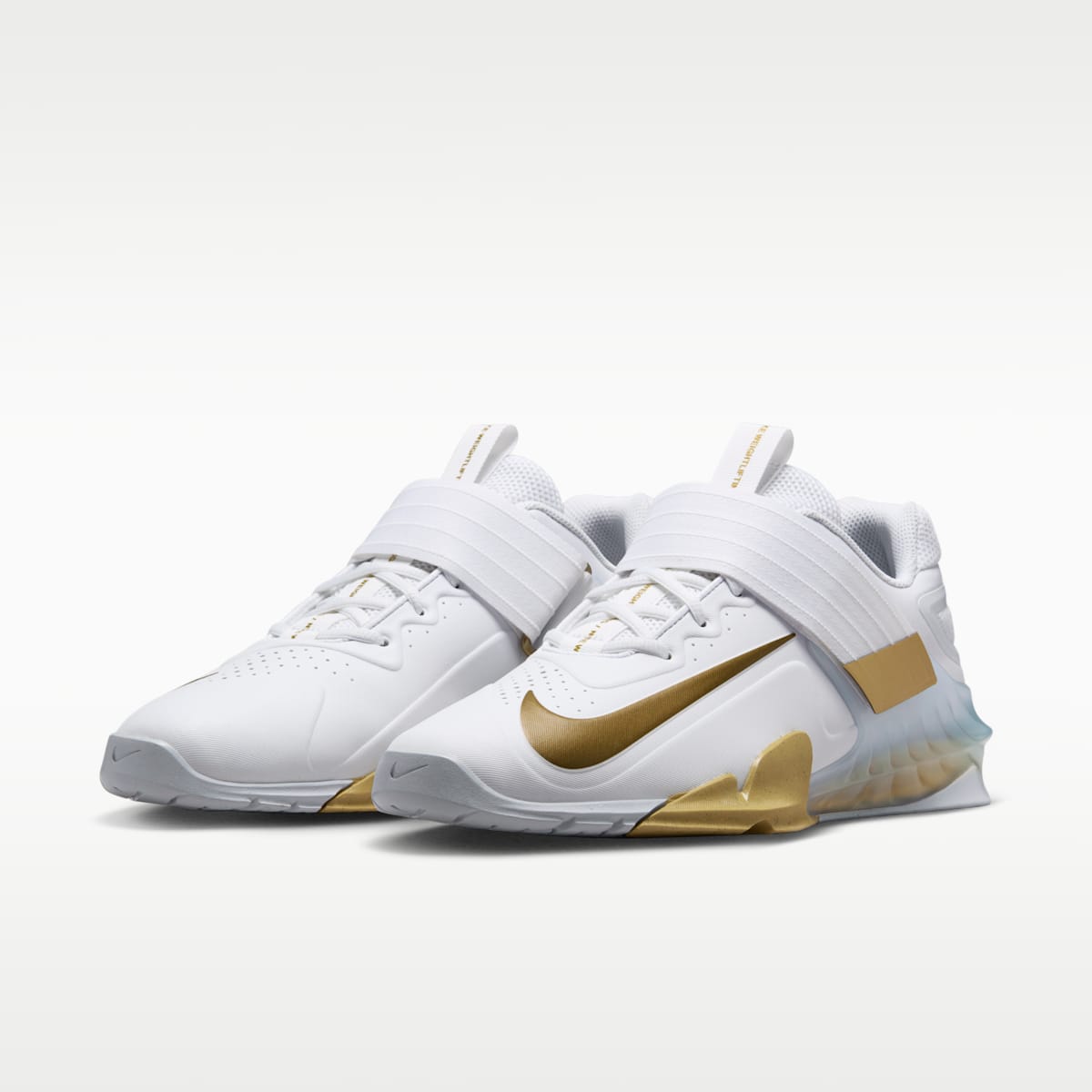Nike Savaleos Weightlifting Shoes - White/Wolf Grey/Metallic Gold - Image 5