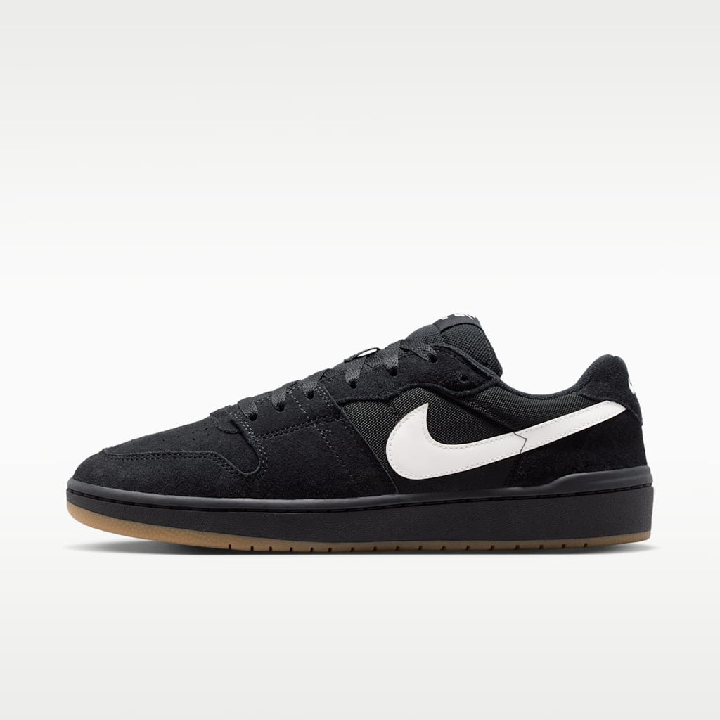 Nike SB Code 58 Skate Shoes - Black/Black/Gum Light Brown/Summit White - Image 1