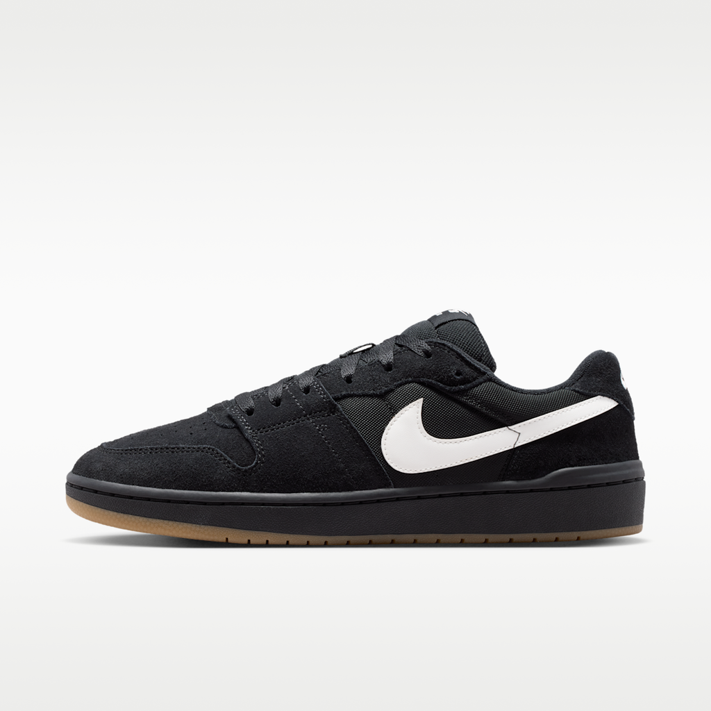 Women's Nike SB Code 58 Skate Shoes - Black/Black/Gum Light Brown/Summit White