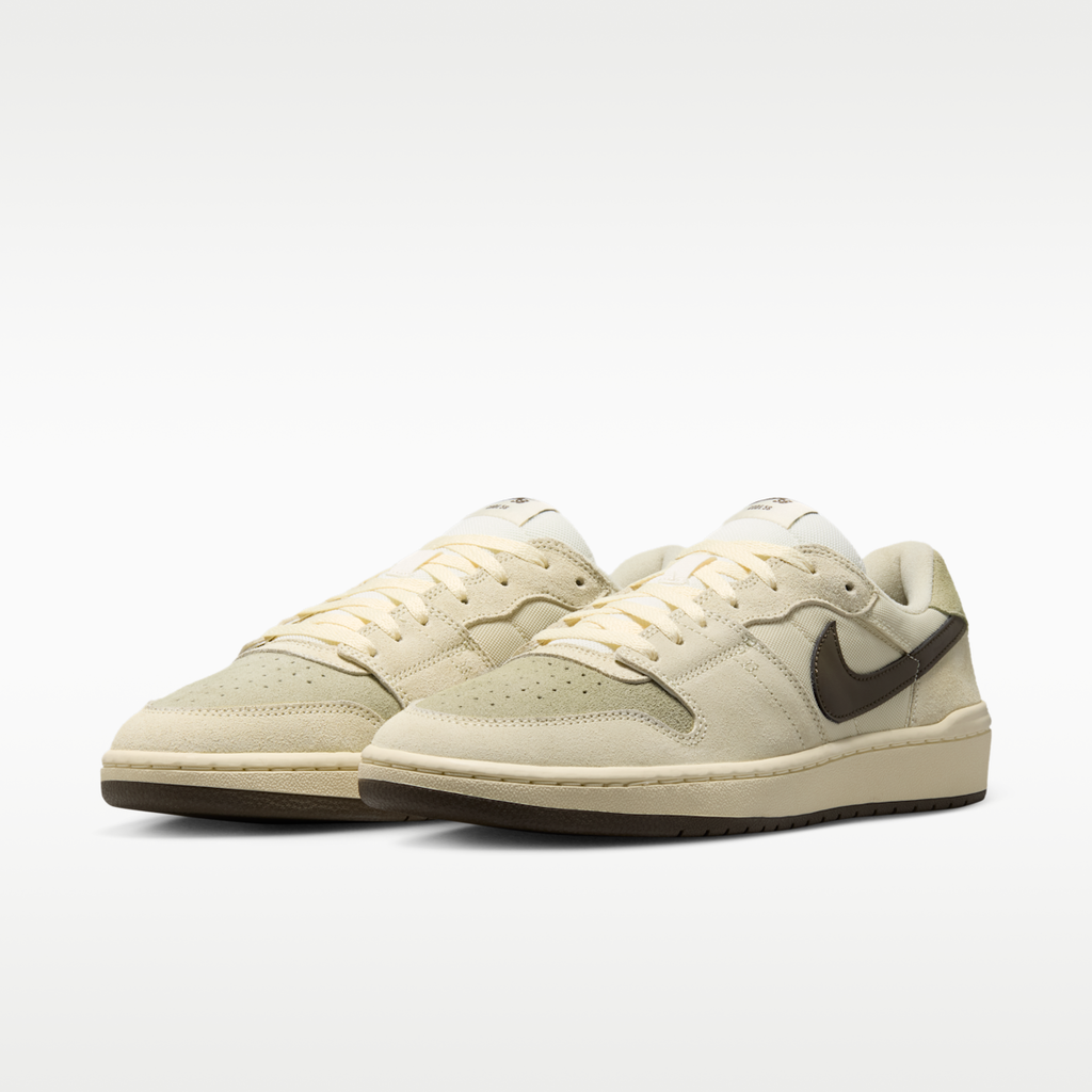 Women's Nike SB Code 58 Skate Shoes - Pale Ivory/Light Khaki/Muslin/Dark Hazel