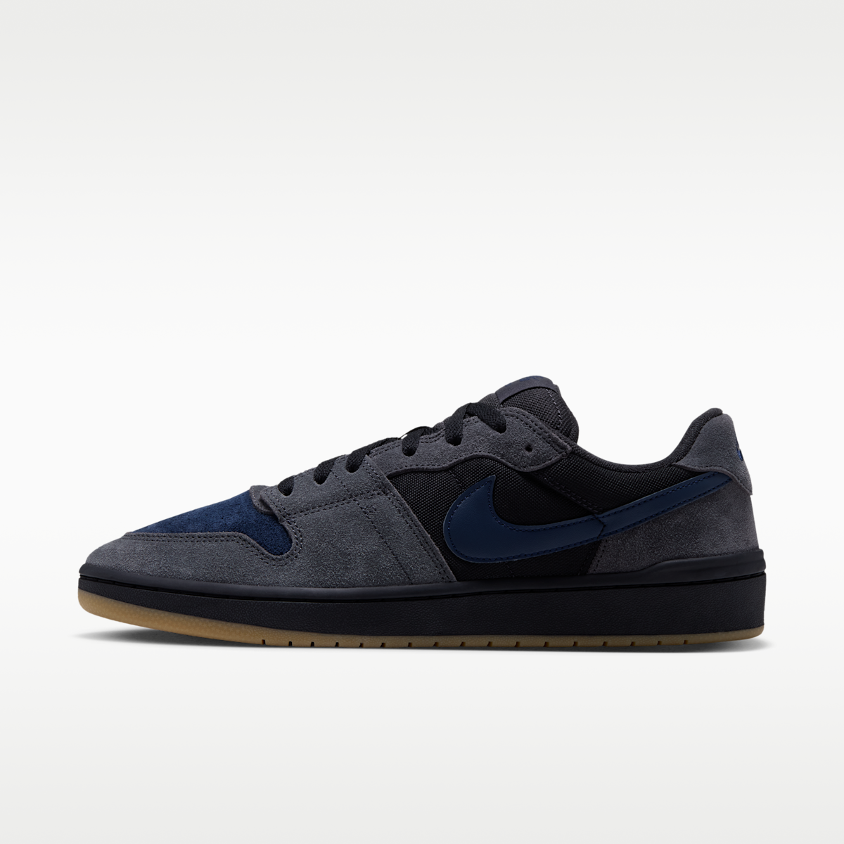 Women's Nike SB Code 58 Skate Shoes - Dark Smoke Grey/Black/Gum Light Brown/Blue Eclipse