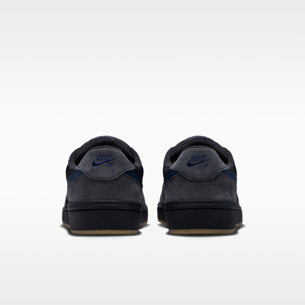Women's Nike SB Code 58 Skate Shoes - Dark Smoke Grey/Black/Gum Light Brown/Blue Eclipse