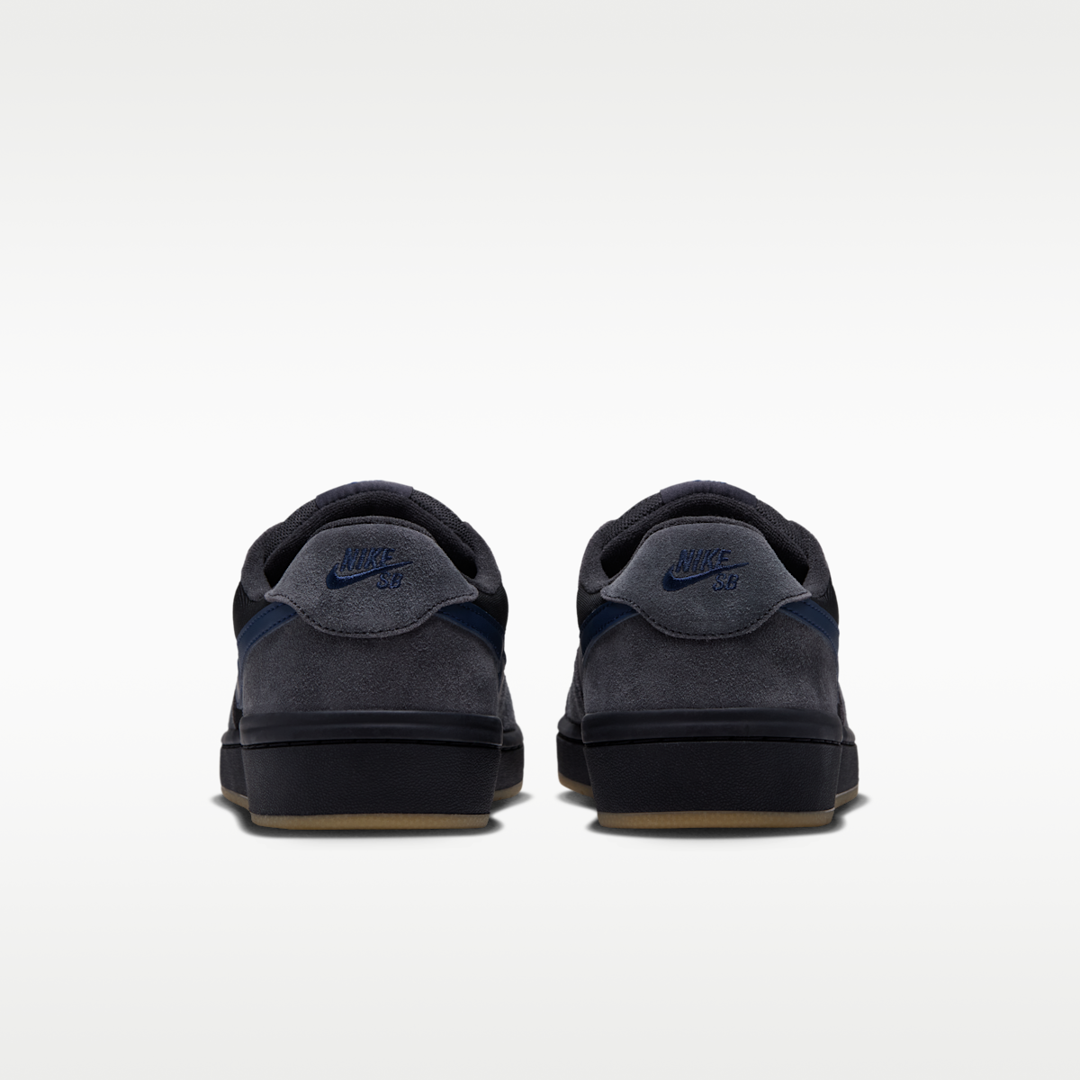 Women's Nike SB Code 58 Skate Shoes - Dark Smoke Grey/Black/Gum Light Brown/Blue Eclipse
