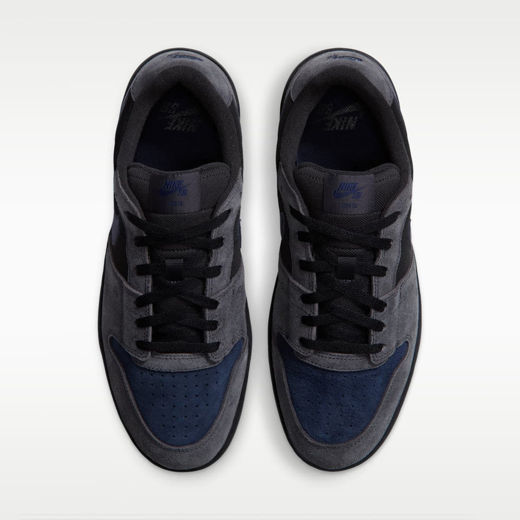 Nike SB Code 58 Skate Shoes - Dark Smoke Grey/Black/Gum Light Brown/Blue Eclipse - Image 4