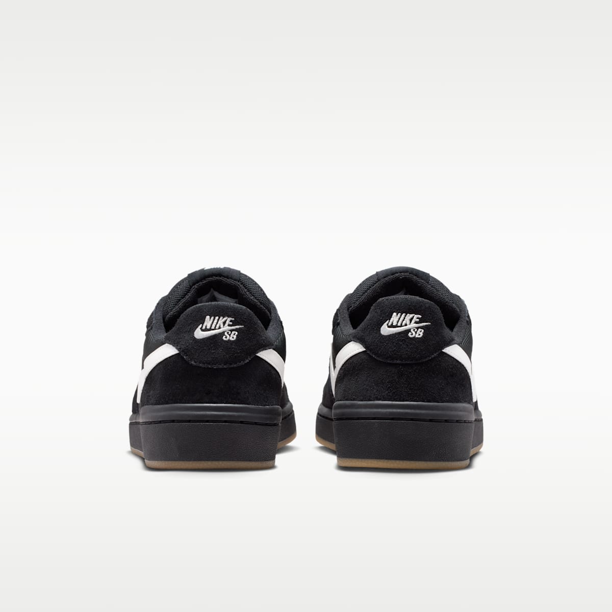 Nike SB Code 58 Skate Shoes - Black/Black/Gum Light Brown/Summit White - Image 6