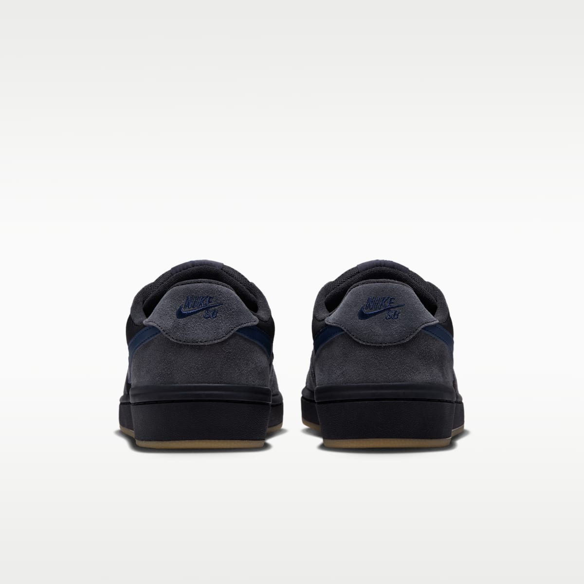 Nike SB Code 58 Skate Shoes - Dark Smoke Grey/Black/Gum Light Brown/Blue Eclipse - Image 6