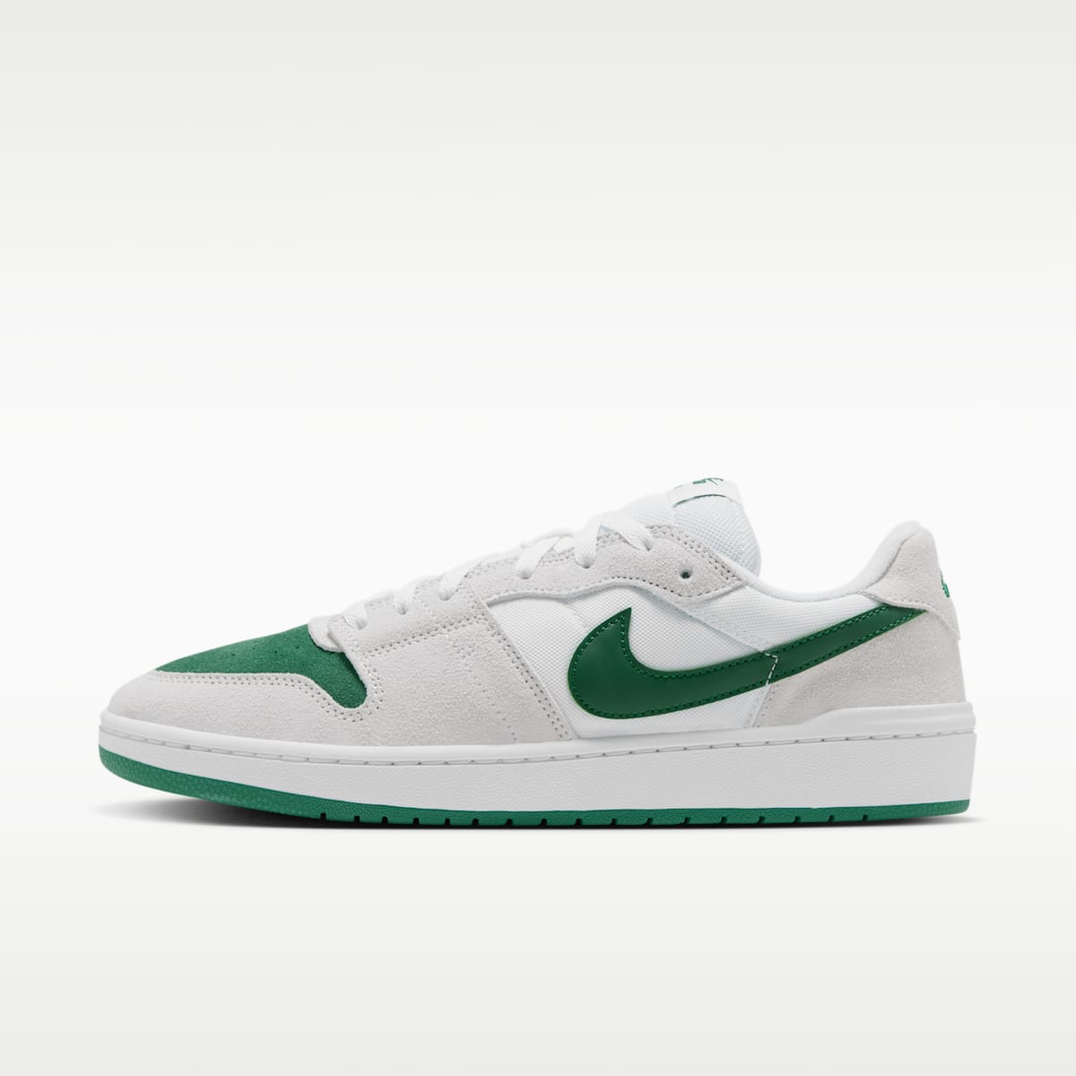 Nike SB Code 58 Skate Shoes - White/Summit White/Pine Green/Pine Green - Image 1