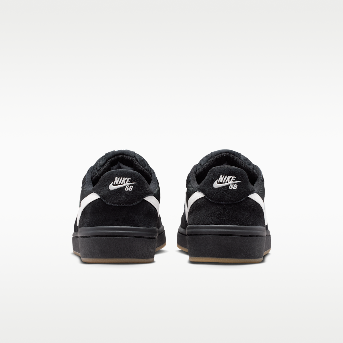 Women's Nike SB Code 58 Skate Shoes - Black/Black/Gum Light Brown/Summit White