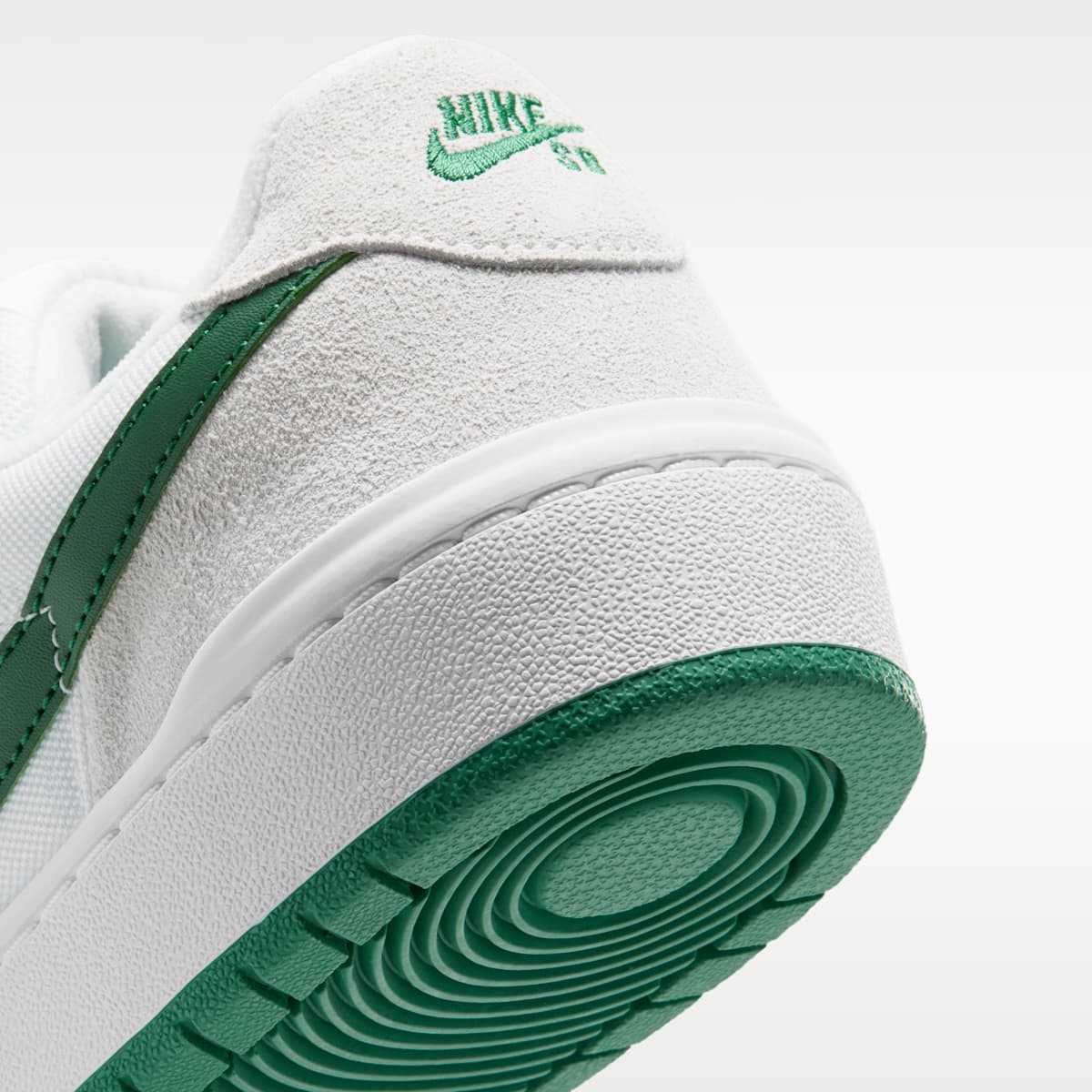 Nike SB Code 58 Skate Shoes - White/Summit White/Pine Green/Pine Green - Image 8