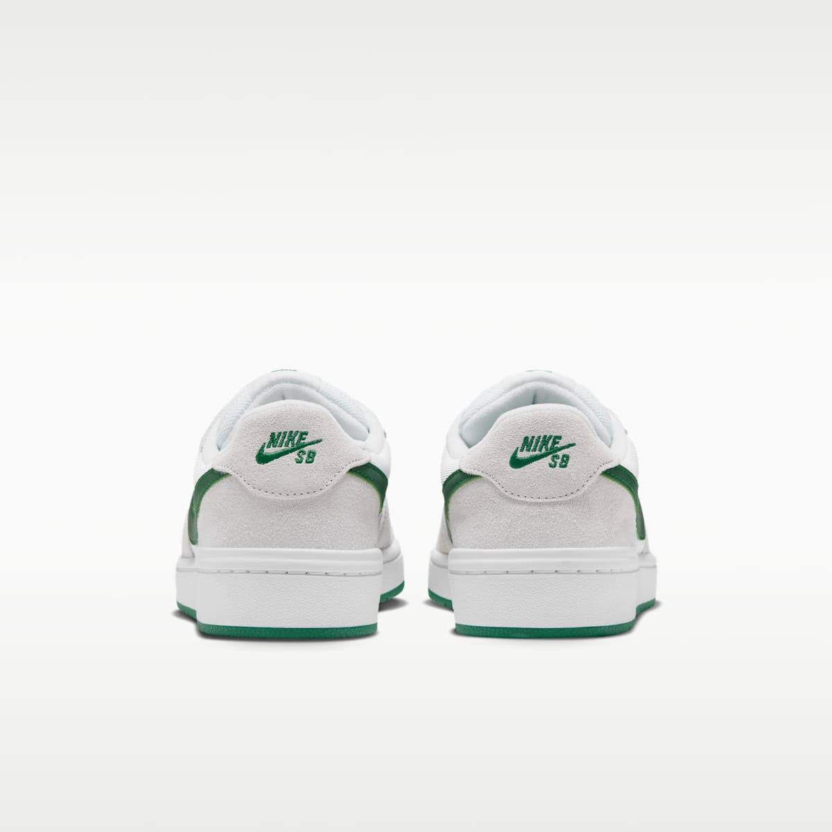 Nike SB Code 58 Skate Shoes - White/Summit White/Pine Green/Pine Green - Image 6