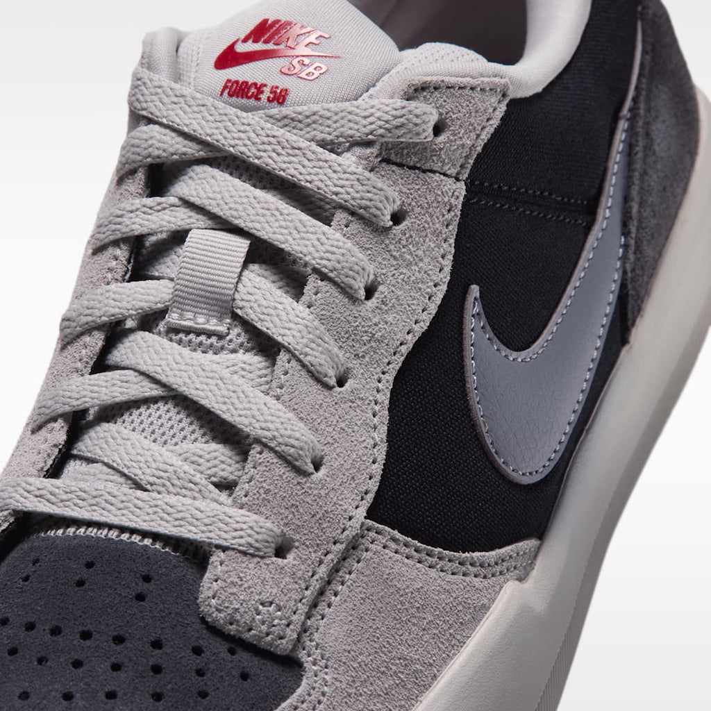 Nike SB Force 58 Skate Shoes - Black/Light Iron Ore/Anthracite/Smoke Grey - Image 7