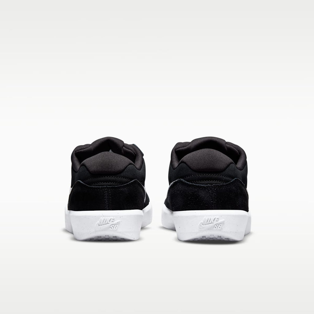 Nike SB Force 58 Skate Shoe - Black/Black/White - Image 6