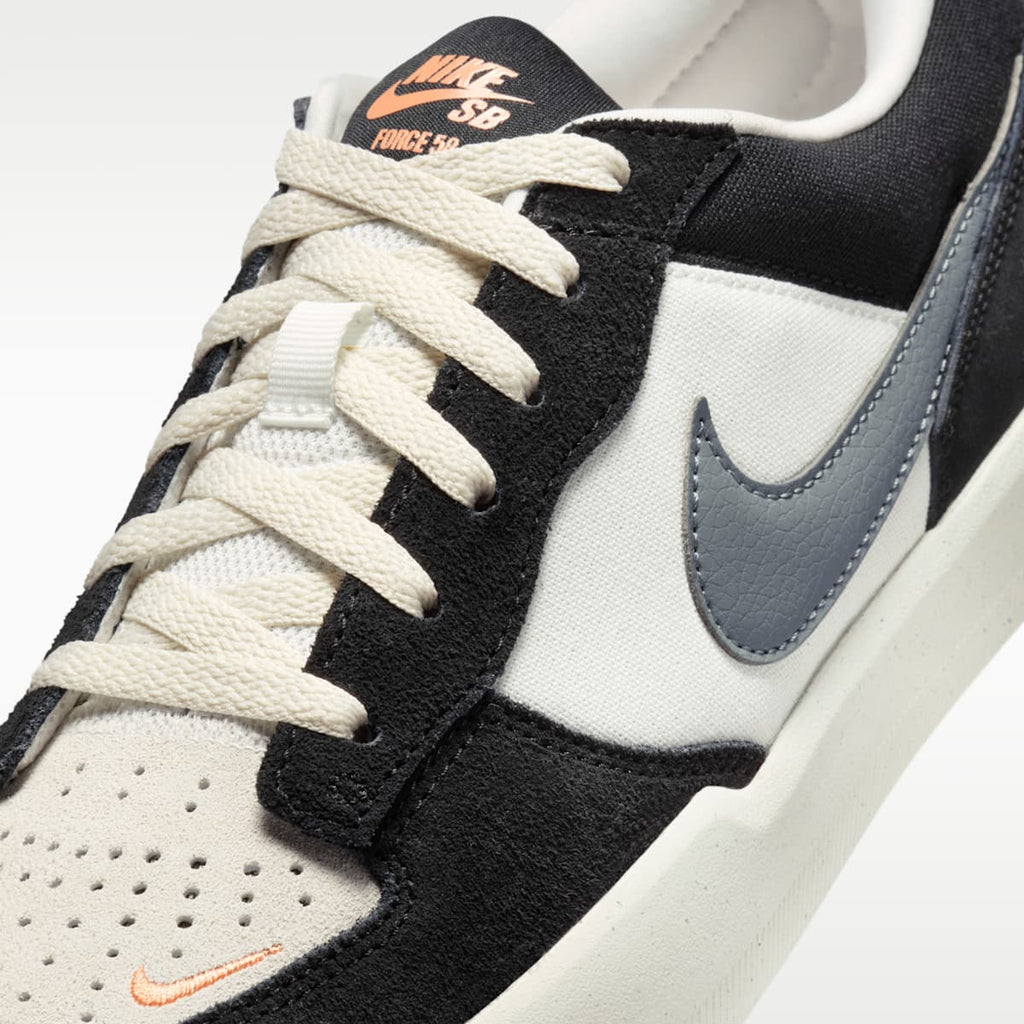 Women's Nike SB Force 58 Skate Shoes - Black/Summit White/Sail/Cool Grey