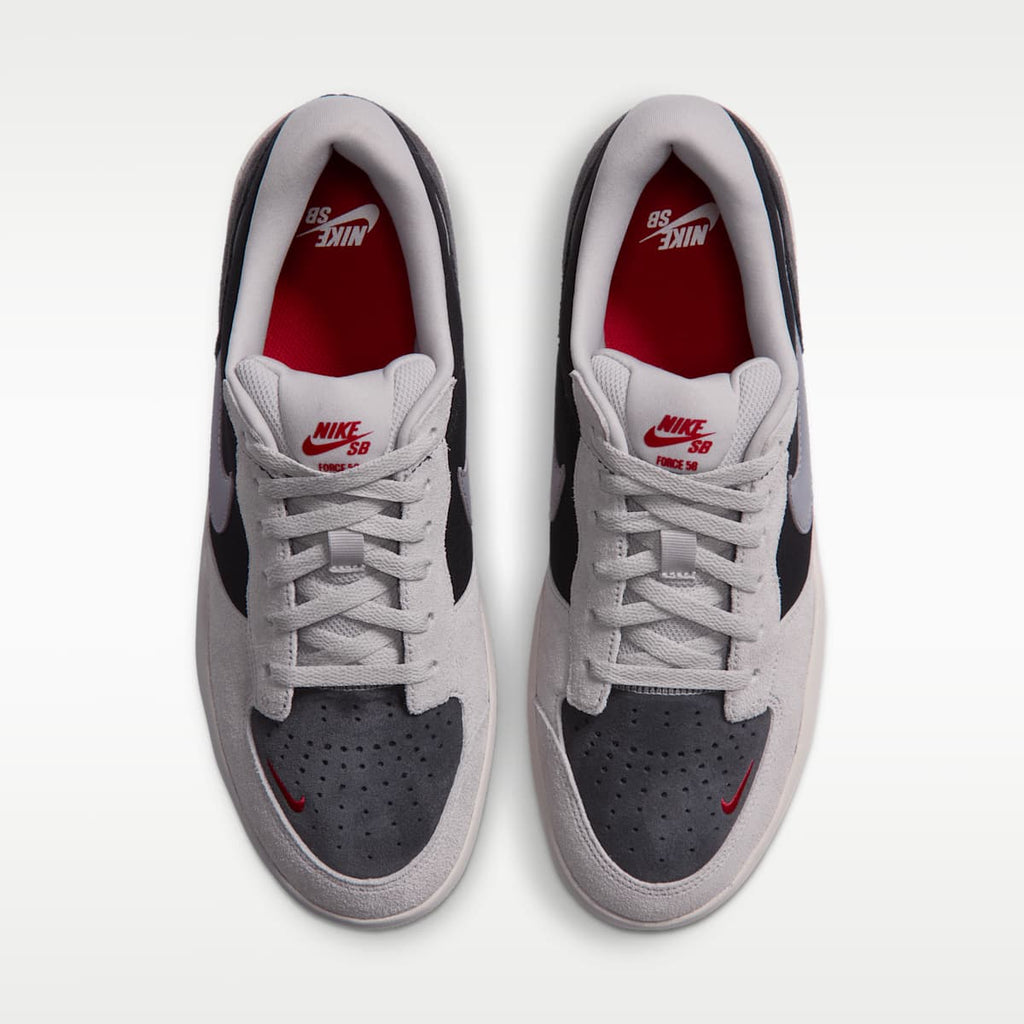Nike SB Force 58 Skate Shoes - Black/Light Iron Ore/Anthracite/Smoke Grey - Image 4