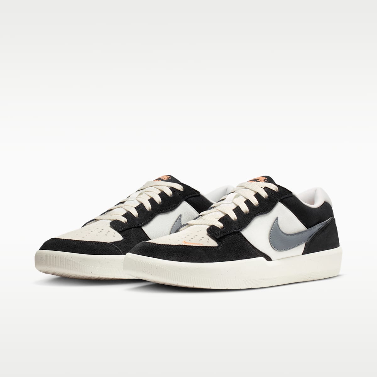 Nike SB Force 58 Skate Shoes - Black/Summit White/Sail/Cool Grey - Image 5