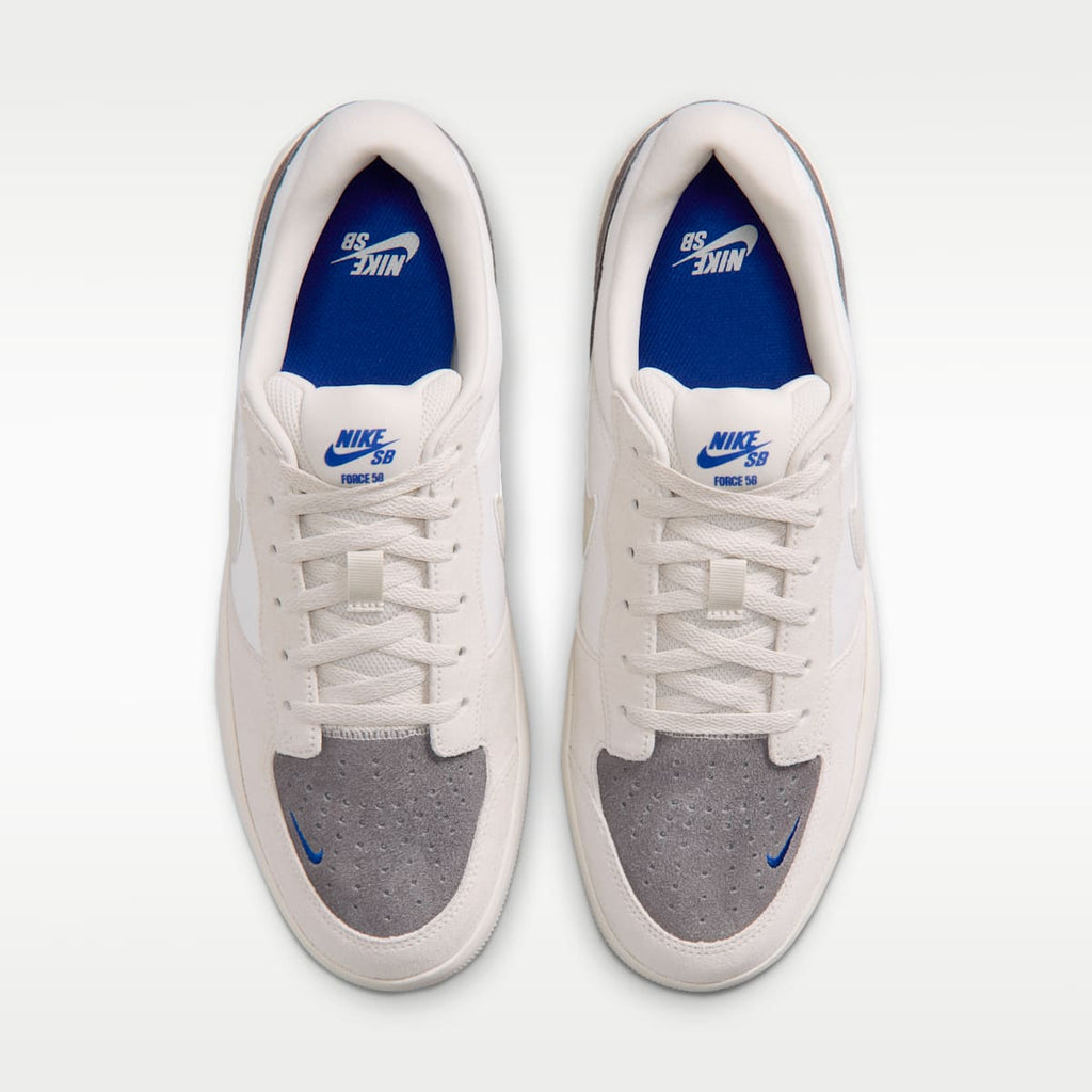 Nike SB Force 58 Skate Shoes - Phantom/Pencil Point/Old Royal/Light Orewood Brown - Image 4