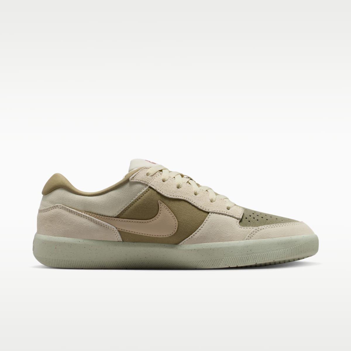Women's Nike SB Force 58 Skate Shoes - Coconut Milk/Neutral Olive/University Red/Linen