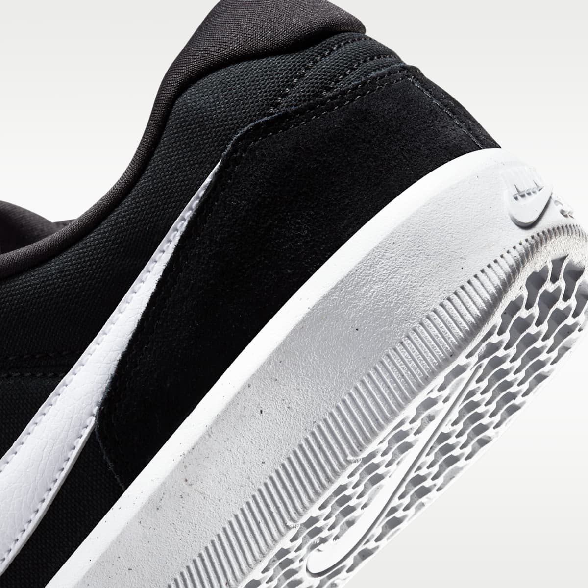 Nike SB Force 58 Skate Shoe - Black/Black/White - Image 8