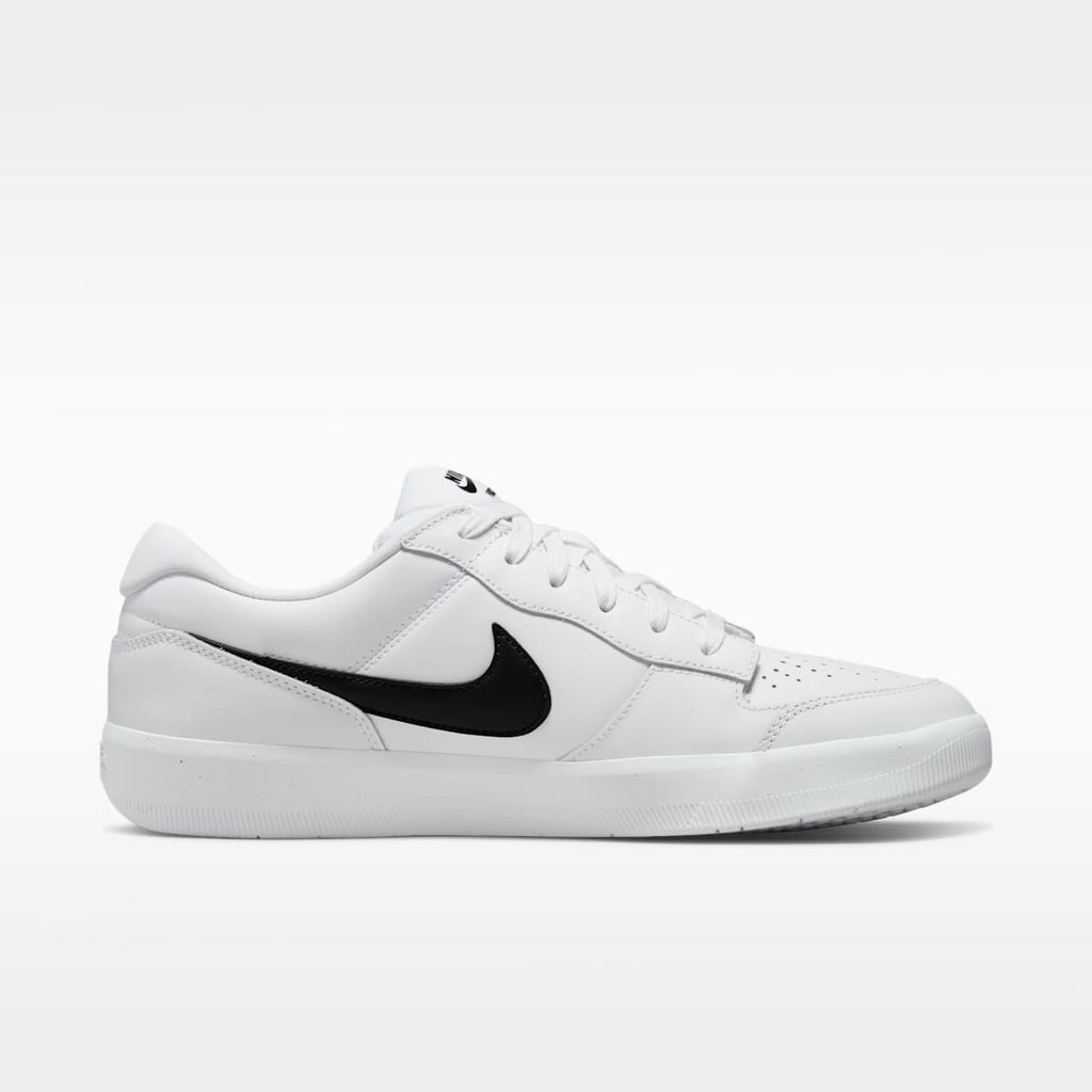 Nike SB Force 58 Premium Skate Shoes - White/White/White/Black - Image 3