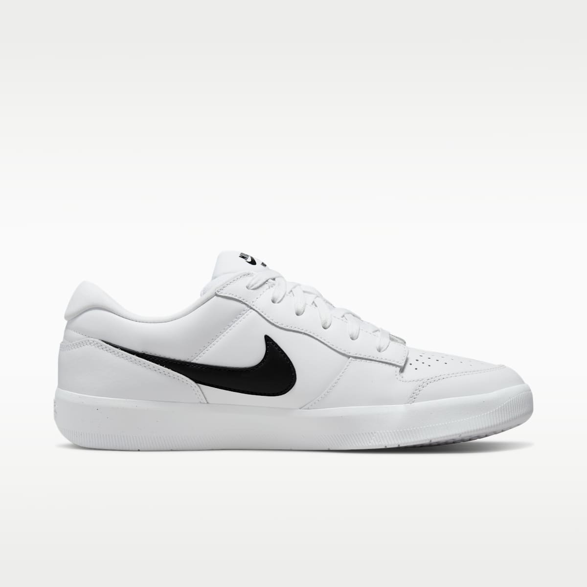 Nike SB Force 58 Premium Skate Shoes - White/White/White/Black - Image 3