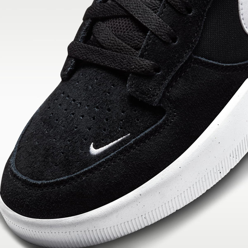 Women's Nike SB Force 58 Skate Shoe - Black/Black/White