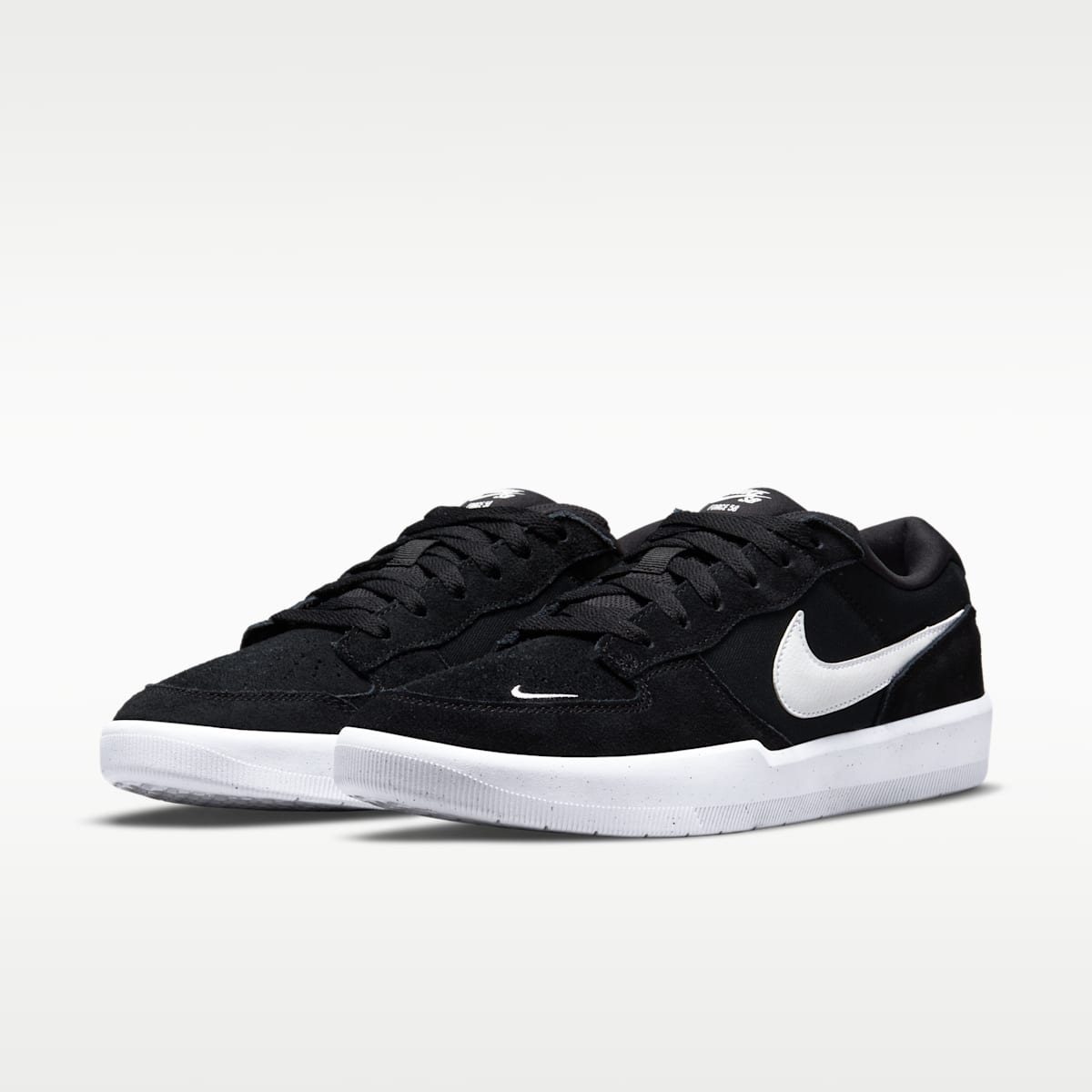 Nike SB Force 58 Skate Shoe - Black/Black/White - Image 5