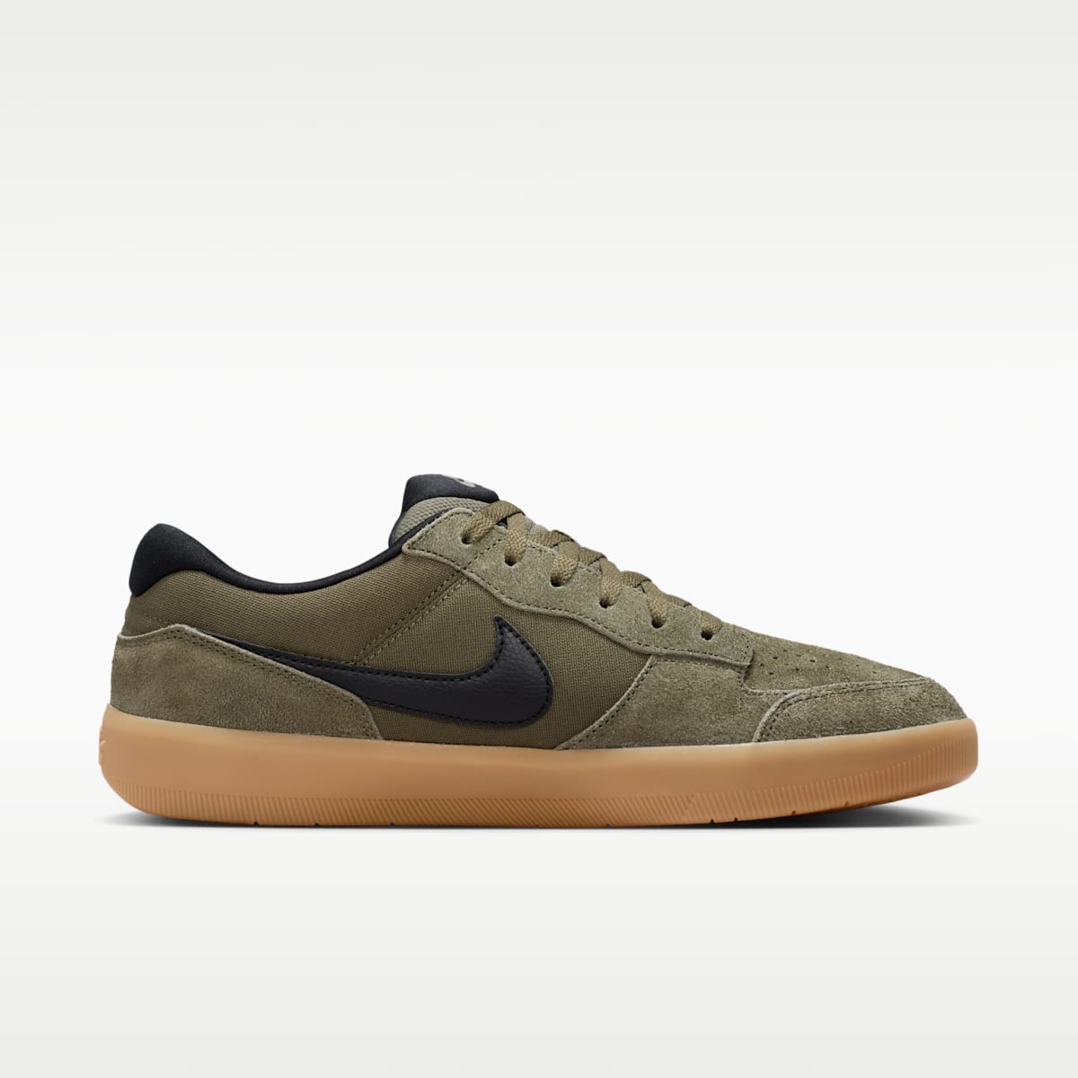 Women's Nike SB Force 58 Skate Shoes - Medium Olive/Medium Olive/Gum Light Brown/Black