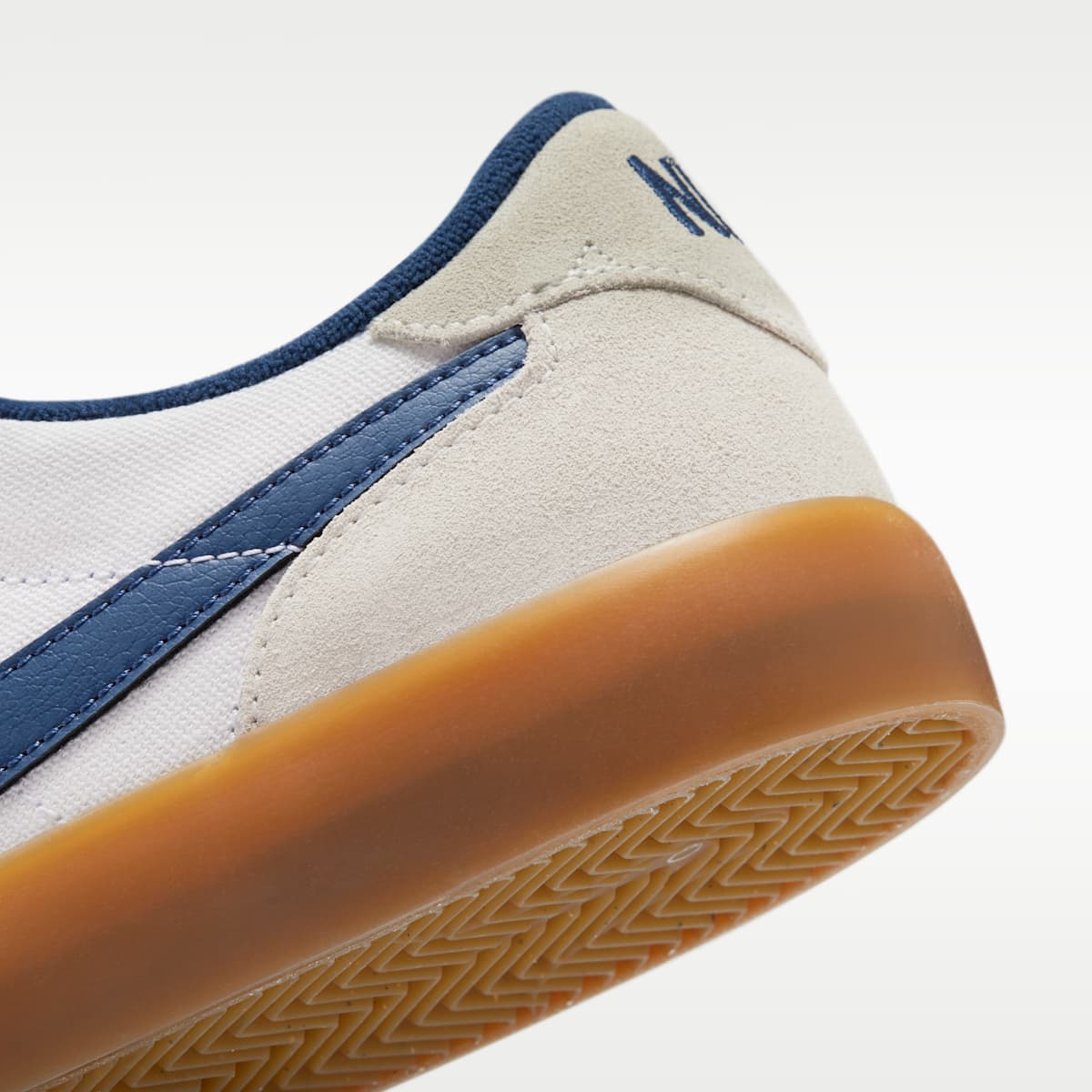 Nike SB Heritage Vulc Skate Shoes - Summit White/White/Gum Light Brown/Navy - Image 8