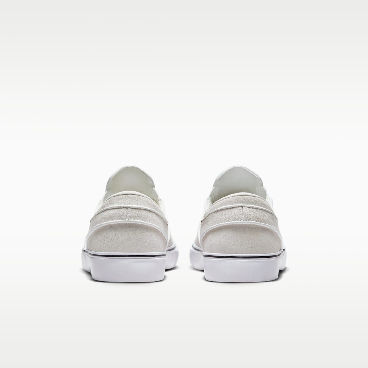 Nike SB Janoski+ Slip Skate Shoes - Summit White/Summit White/White/Black - Image 6