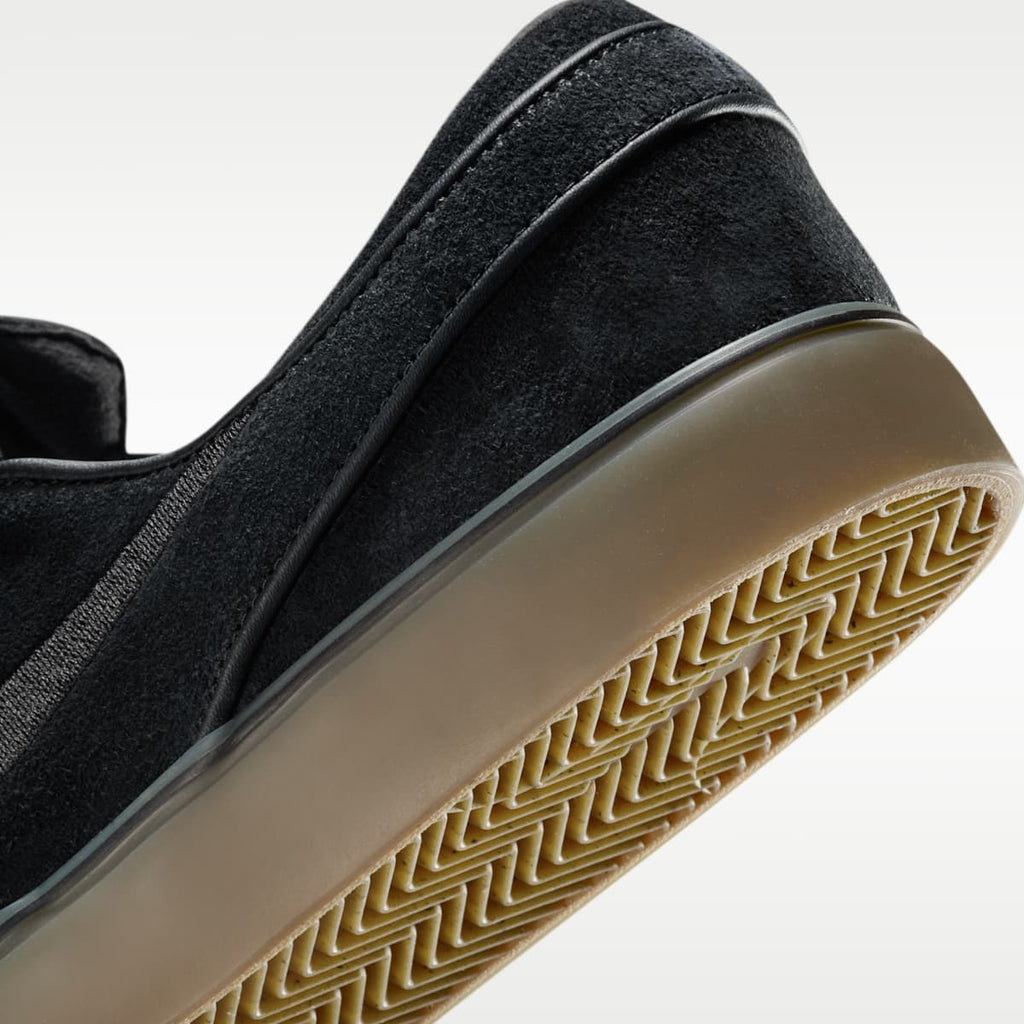 Nike SB Janoski+ Slip Skate Shoes - Black/Black/Gum Light Brown/Black - Image 8