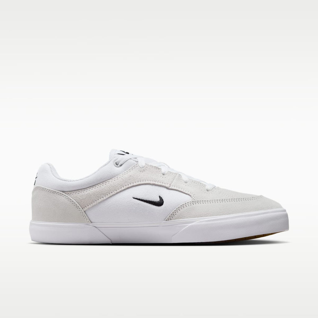 Nike SB Malor Skate Shoes - White/Summit White/Gum Light Brown/Black - Image 3