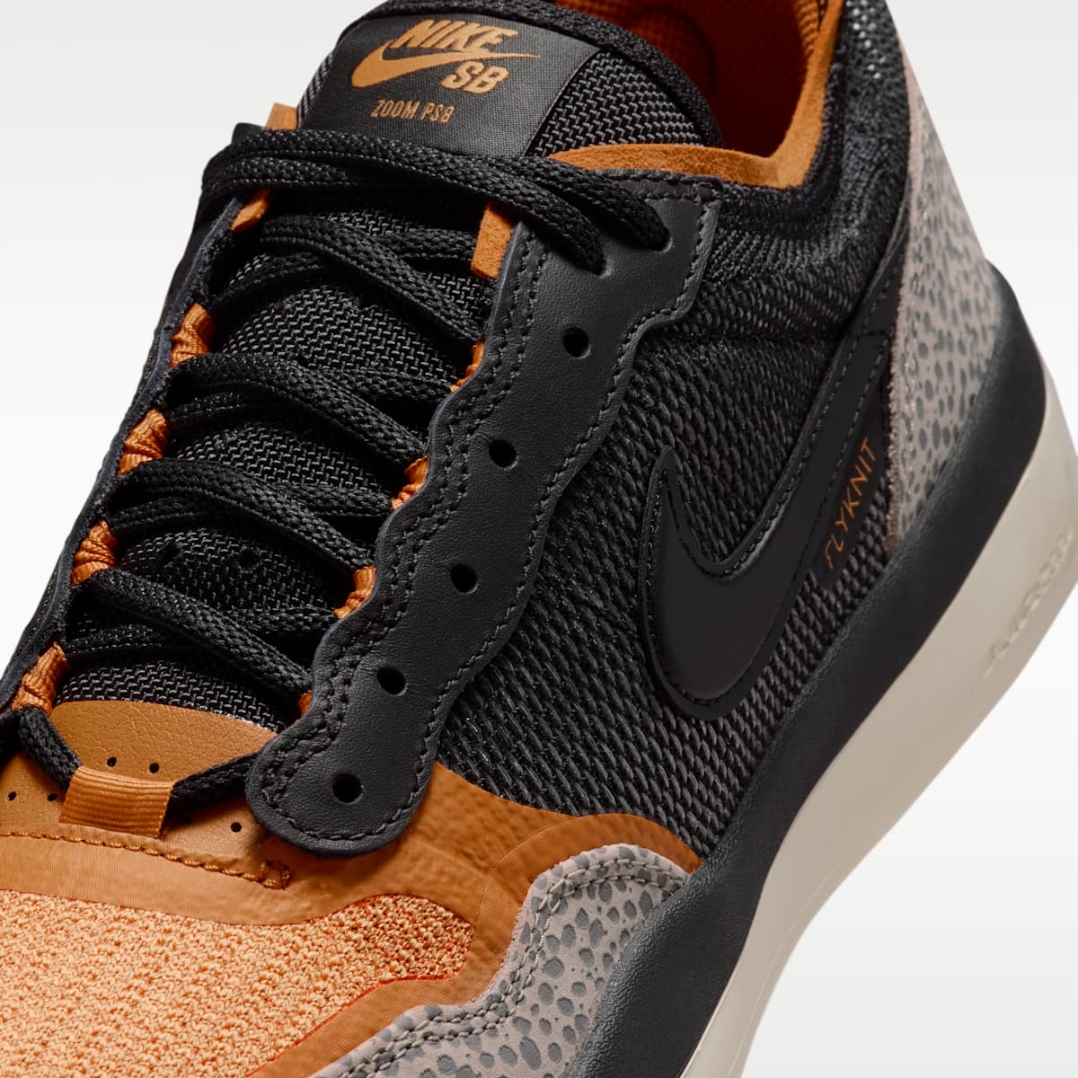 Nike SB PS8 Skate Shoes - Cobblestone/Monarch/Light Orewood Brown/Black - Image 7