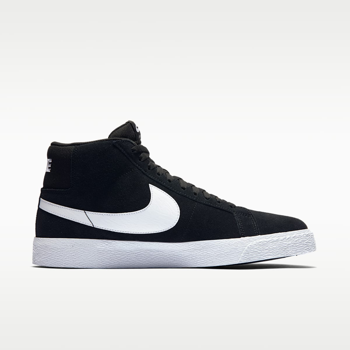 Women's Nike SB Zoom Blazer Mid Skate Shoes - Black/White/White/White