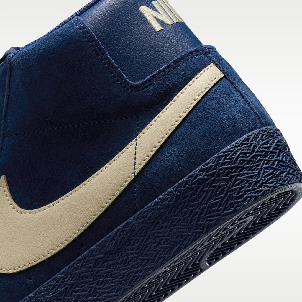 Nike SB Zoom Blazer Mid Skate Shoes - Coastal Blue/Coastal Blue/Pale Yellow - Image 8